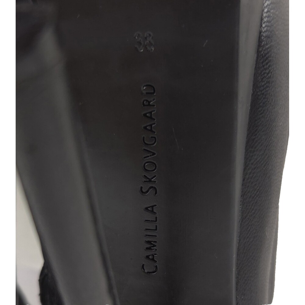 Camilla Skovgaard Sawtooth Boots EU 38 US 7.5 Womens Black Leather $585 - Picture 7 of 9